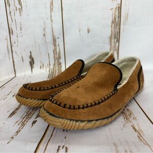 Sorel Brown Suede Loafers with Cozy Lining. Size 11 Men. Good used condition!